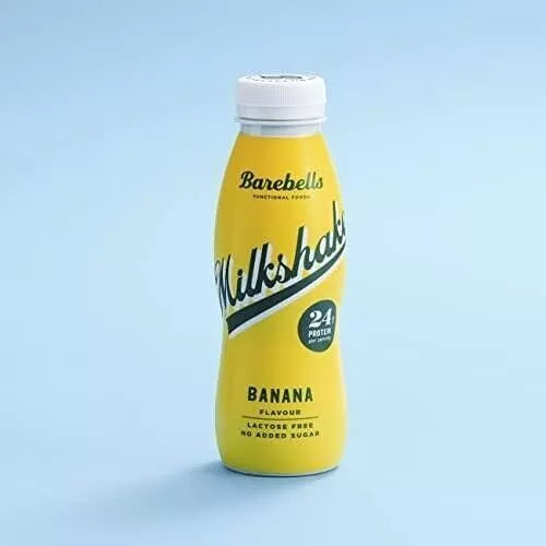 BAREBELLS - Milkshake Protéiné  - Sans lactose - Boîte de 8 bouteilles de 330 ml - Nutri-score A
