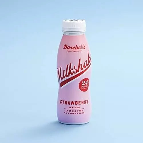 BAREBELLS - Milkshake Protéiné  - Sans lactose - Boîte de 8 bouteilles de 330 ml - Nutri-score A