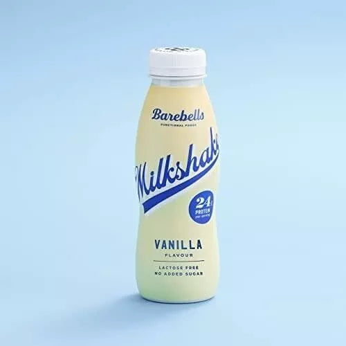 BAREBELLS - Milkshake Protéiné  - Sans lactose - Boîte de 8 bouteilles de 330 ml - Nutri-score A