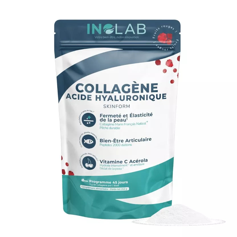 Collagène Marin Fruits Rouges – Peau, Articulations & Hydratation | Collagène + Acide Hyaluronique + Vitamine C