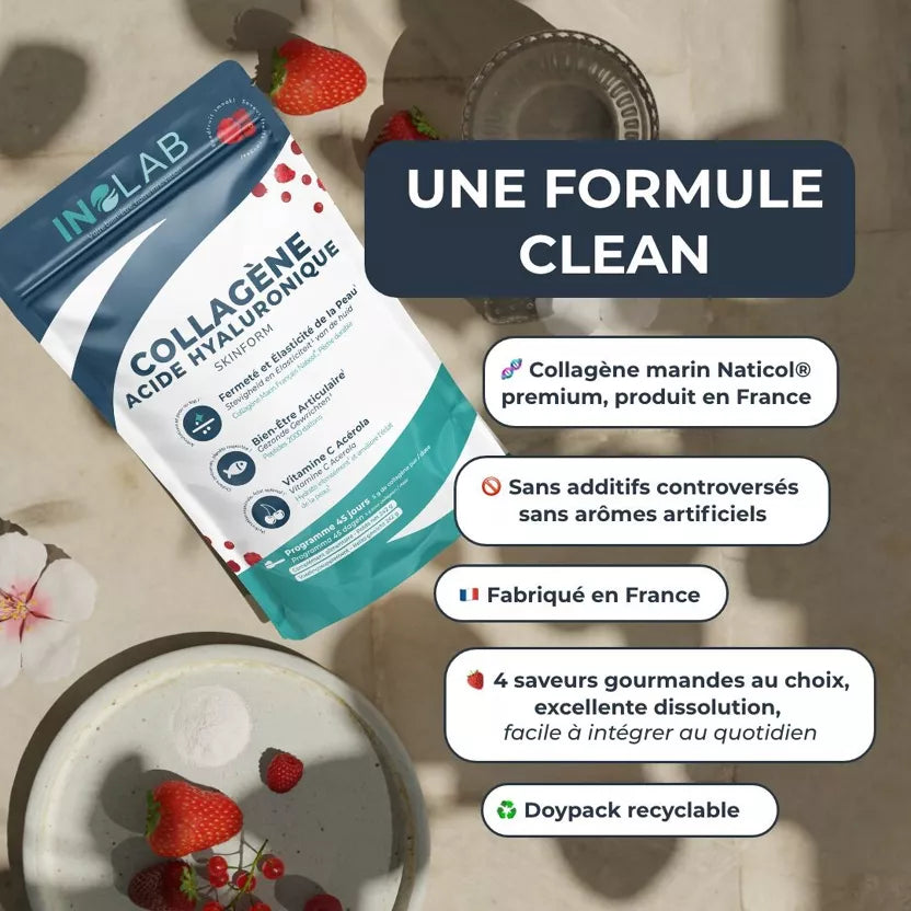 Collagène Marin Fruits Rouges – Peau, Articulations & Hydratation | Collagène + Acide Hyaluronique + Vitamine C