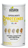 BIOSAVOR - Mix Protéines Banane en poudre - 400g - Complément Alimentaire